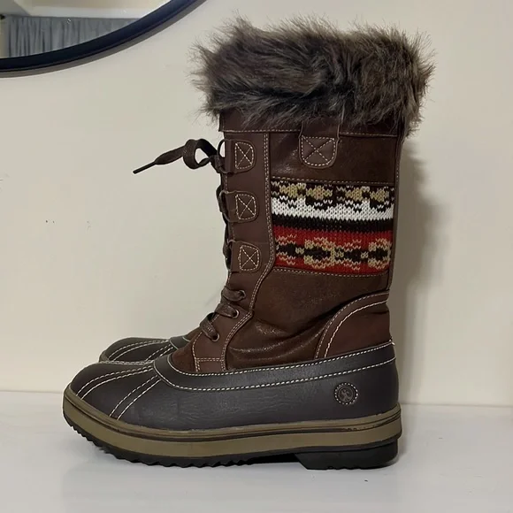 Northside Bishop Tan Nordic Winter Boots Size 9 - Picture 5 of 9